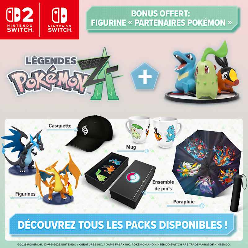 Légendes Pokémon : Z-A et Légendes Pokémon : Z-A - Nintendo Switch 2 Edition